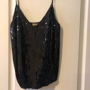 Sequined tank (Max Studio).